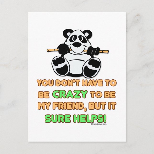 Postal Locos amigos (Anverso)