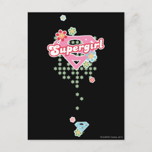 Postal Locura de las flores de superchica