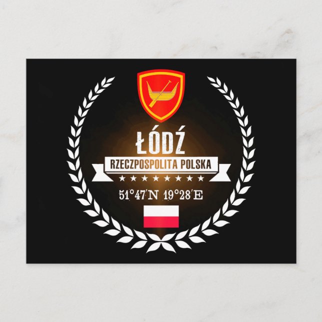 Postal Łódź (Anverso)