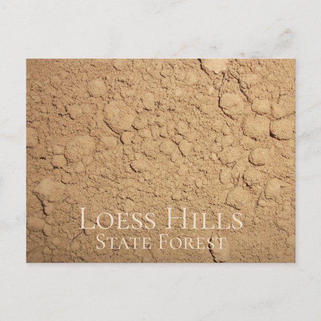 Postal Loess Dirt, Bosque Estatal Loess Hills, Iowa (Anverso)