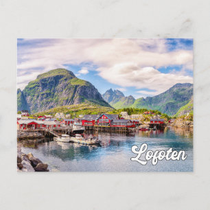 Postal Lofoten impresionante, Noruega