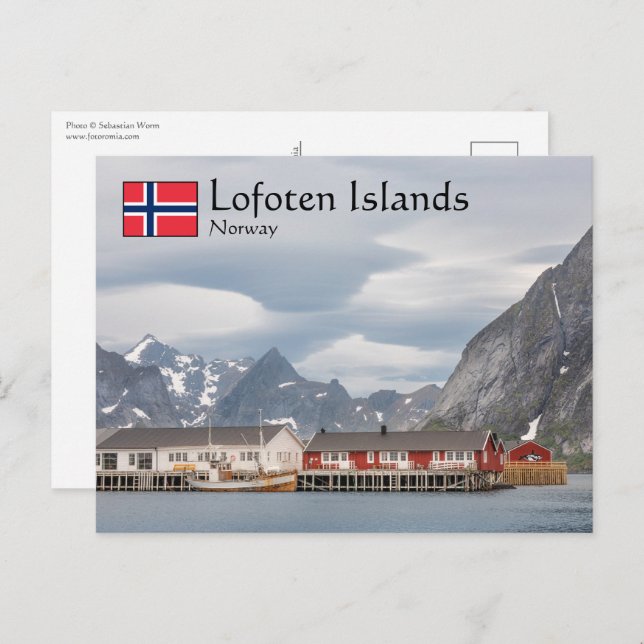 Postal Lofoten Noruega (Anverso / Reverso)