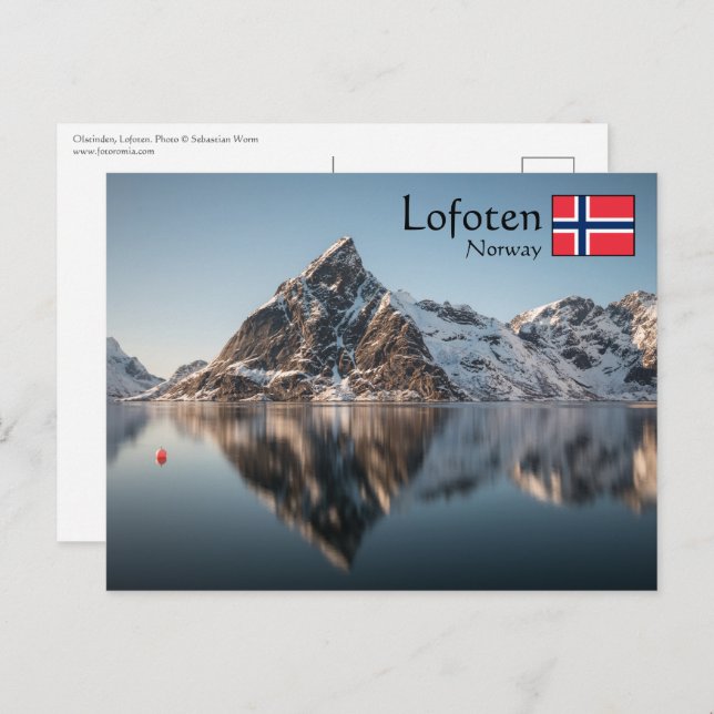 Postal Lofoten Noruega (Anverso / Reverso)
