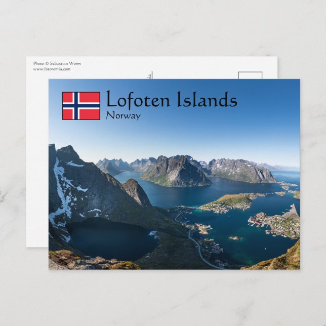 Postal Lofoten Noruega (Anverso / Reverso)