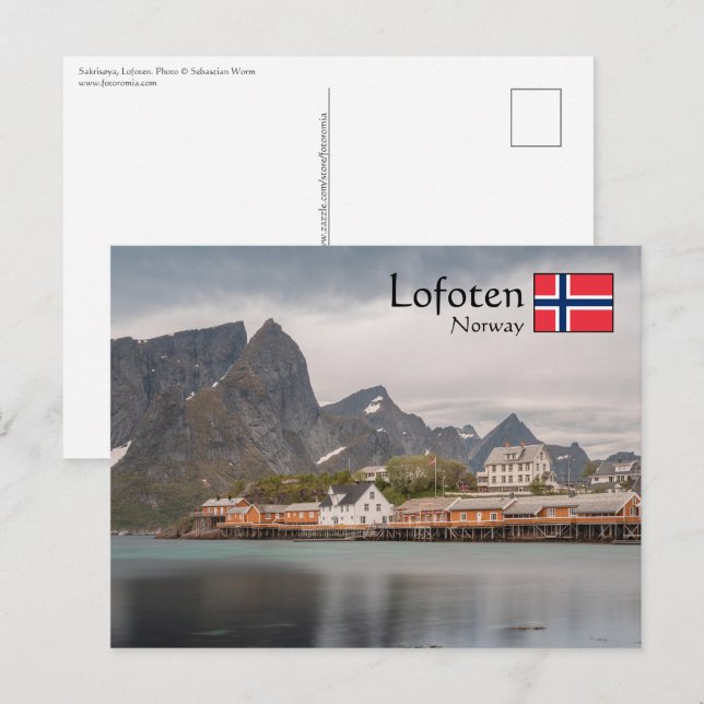 Postal Lofoten Noruega (Anverso / Reverso)