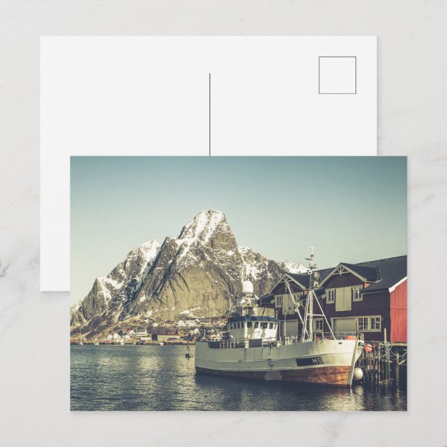 Postal Lofoten Vintage (Anverso / Reverso)