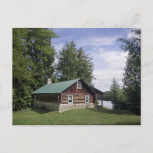 Postal Log Cabin in the Pines