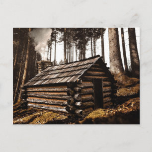 POSTAL LOG CABIN IN THE WOODS POSTCARDS