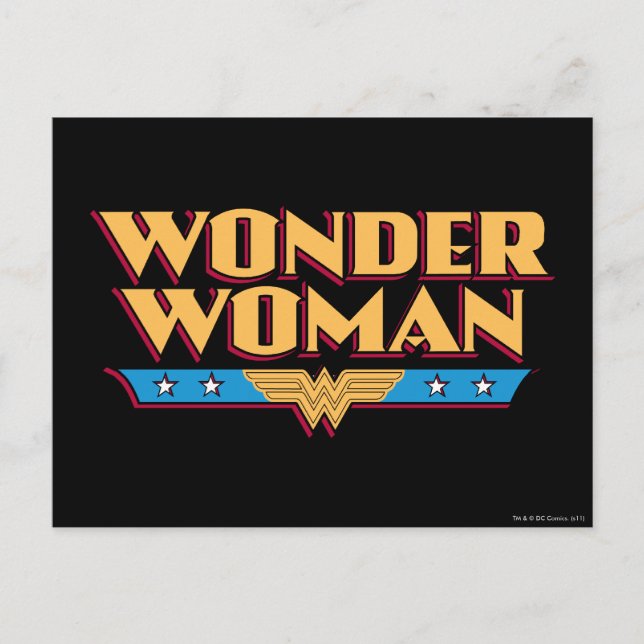 Postal Logo 2 de Wonder Woman (Anverso)