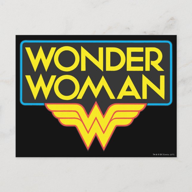 Postal Logo 3 de Wonder Woman (Anverso)