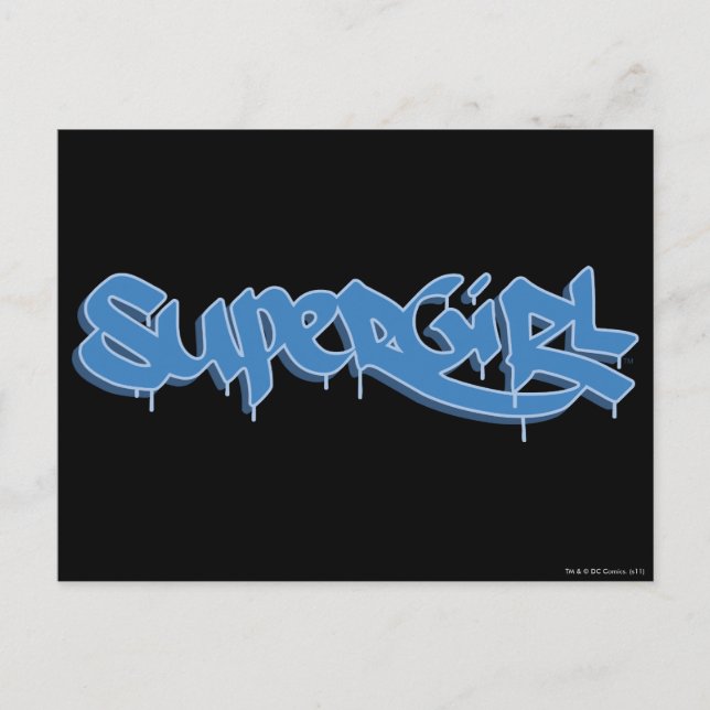 Postal Logo azul superchica (Anverso)