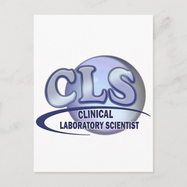 Postal LOGO CLS FunBlue - CIENTÍFICO CLÍNICO DE LABORATOR (Anverso)