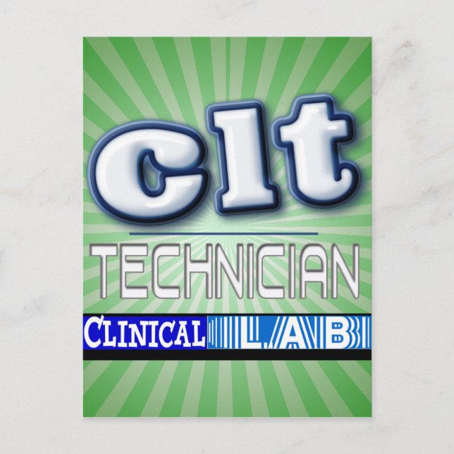 POSTAL LOGO CLT - TÉCNICO DE LABORATORIO CLÍNICO (Anverso)