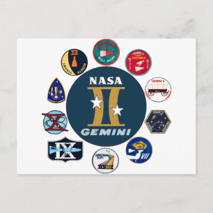 Postal Logo conmemorativo de Gemini