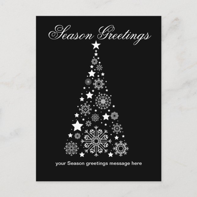 Postal Logo Corporate Season Greetings Happy holiday Card (Anverso)