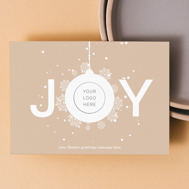 Postal Logo Corporate Season Greetings Happy holiday Card (Logo Corporate Season Greetings Happy holiday Card)