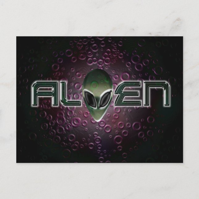 Postal Logo de Alien Postcard (Anverso)