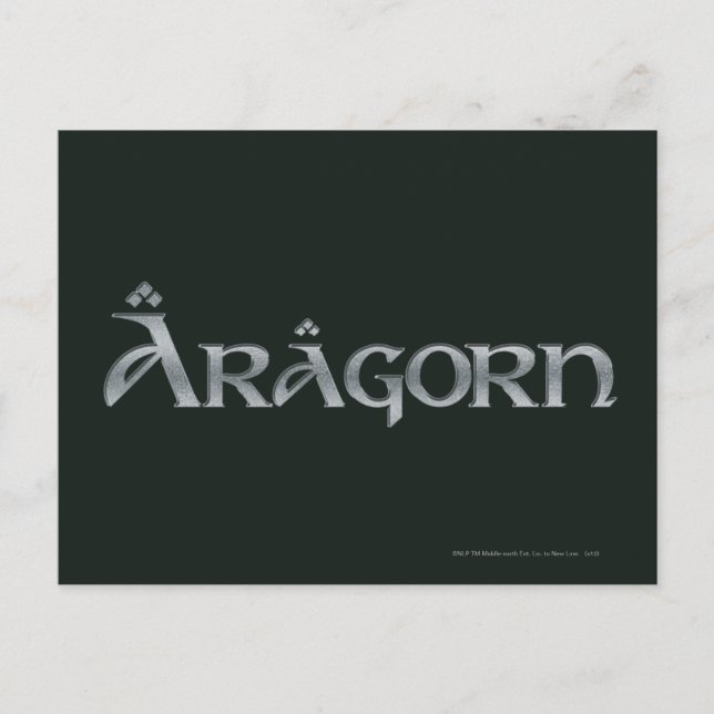 Postal Logo de Aragorn (Anverso)