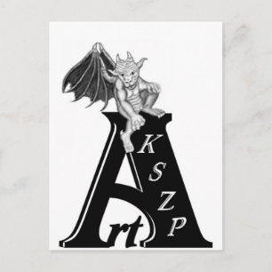 Postal Logo de Art KSZP mit Golem Gargoyle