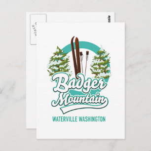 Postal Logo de Badger Mountain Waterville Washington Ski