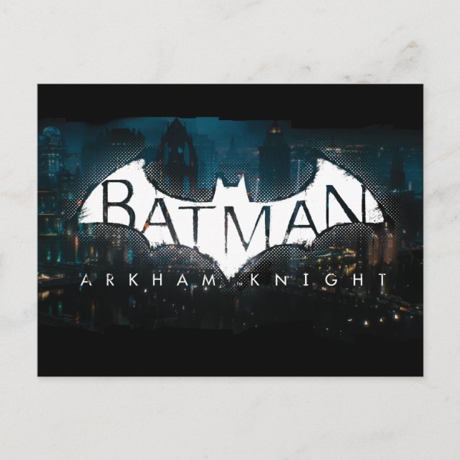 Postal Logo de Batman Arkham Knight Gotham (Anverso)
