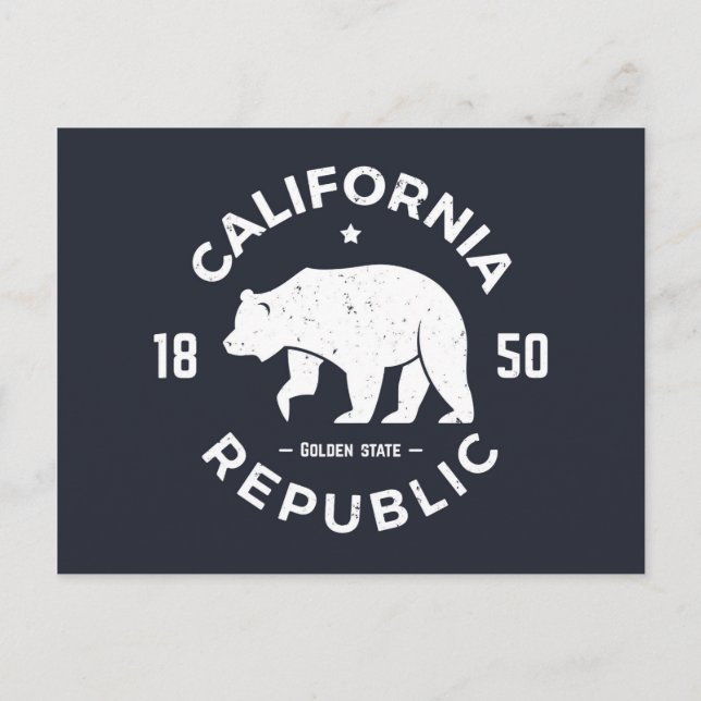 Postal Logo de California | Estado de Oro (Anverso)