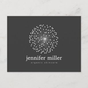 Postal LOGO DE DANDELION STARBURST en Personalizable BLAN