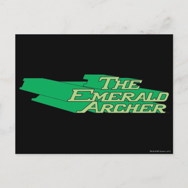 Postal Logo de Emerald Archer (Anverso)