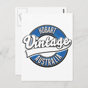 Postal Logo de estilo vintage de Hobart australia
