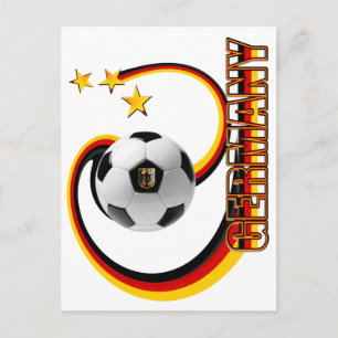 Postal Logo de fútbol mixto alternativo de Alemania