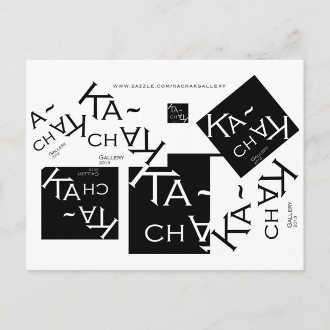 POSTAL LOGO DE GALERÍA DE KACHAK - POSTCARDS (Anverso)