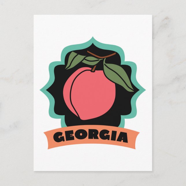 Postal Logo de Georgia Peach (Anverso)
