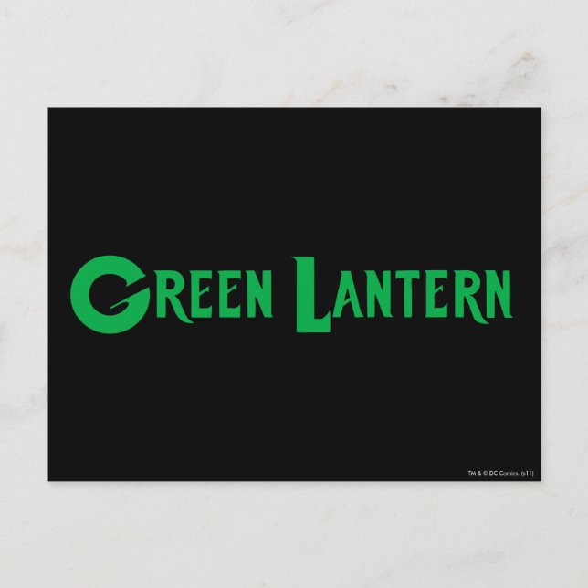 Postal Logo de Green Lantern 9 (Anverso)