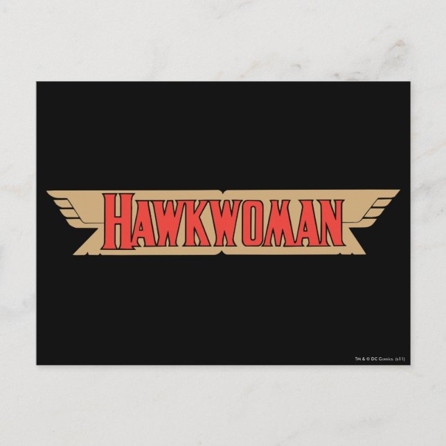 Postal Logo de Hawkwoman (Anverso)