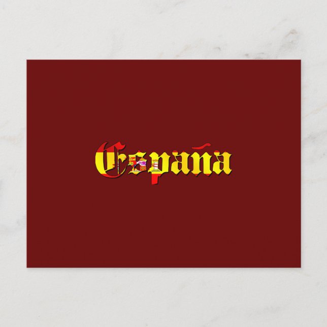 Postal Logo de la bandera de España - logo de la bandera  (Anverso)