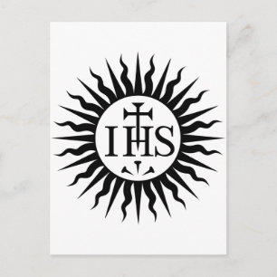 Postal Logo de la Sociedad de Jesús (Jesuitas)