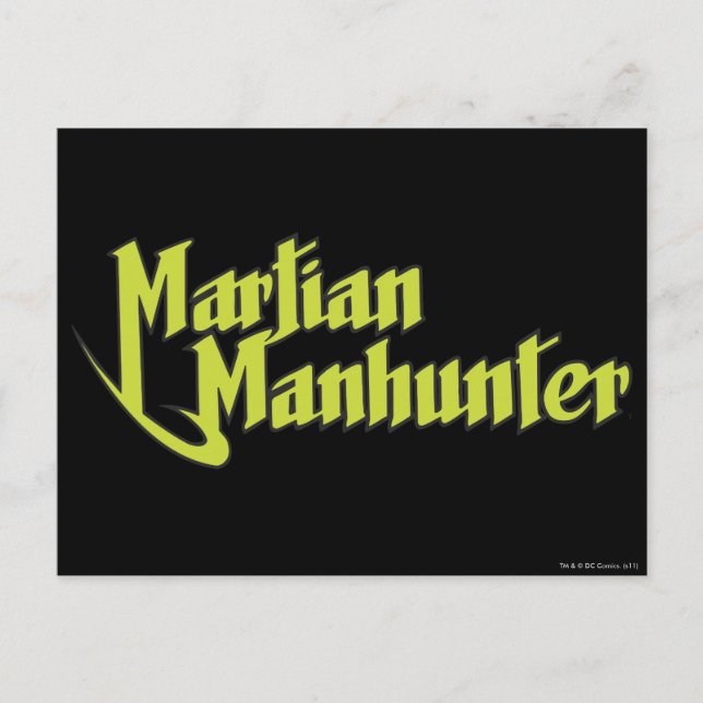 Postal Logo de Martian Manhunter (Anverso)