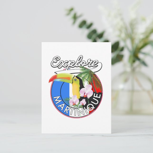 Postal Logo de Martinique Travel (Anverso de pie)