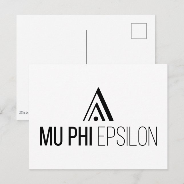 Postal Logo de Mu Phi Epsilon (Anverso / Reverso)