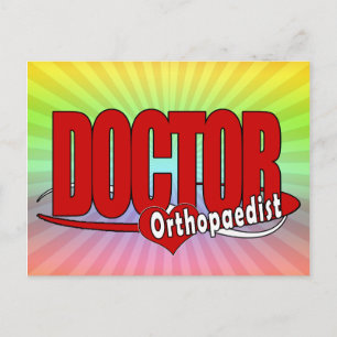 POSTAL LOGO DE ORTOPEDA GRAN MÉDICO ROJO