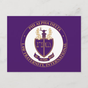 Postal Logo de Phi Alpha Delta