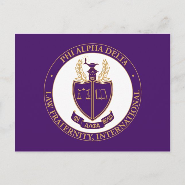 Postal Logo de Phi Alpha Delta (Anverso)