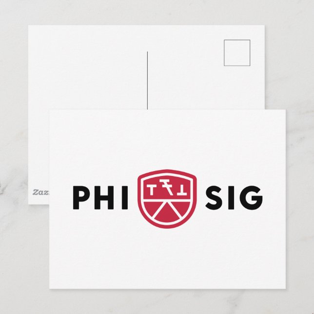 Postal Logo de Phi Sigma Kappa (Anverso / Reverso)