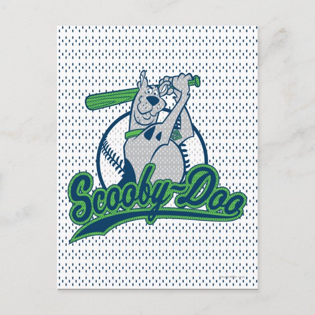 Postal Logo de Scooby-Doo Baseball (Anverso)