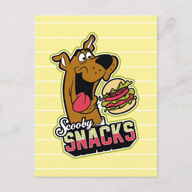Postal Logo de Scooby-Doo "Snacks Scooby" (Anverso)