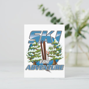 Postal Logo de Ski USA For adventure.