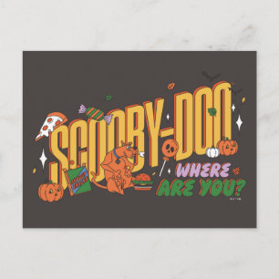 Postal Logo de Snack de Scooby-Doo de Halloween