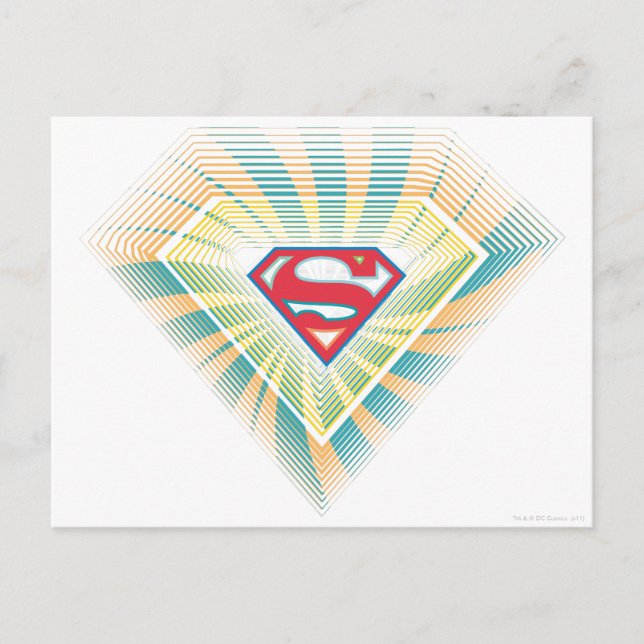 Postal Logo de Supergirl Groovy (Anverso)