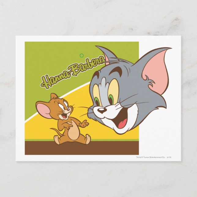 Postal Logo de Tom y Jerry Hanna Barbera (Anverso)
