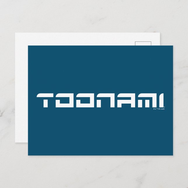 Postal Logo de Toonami Futurista Font (Anverso / Reverso)